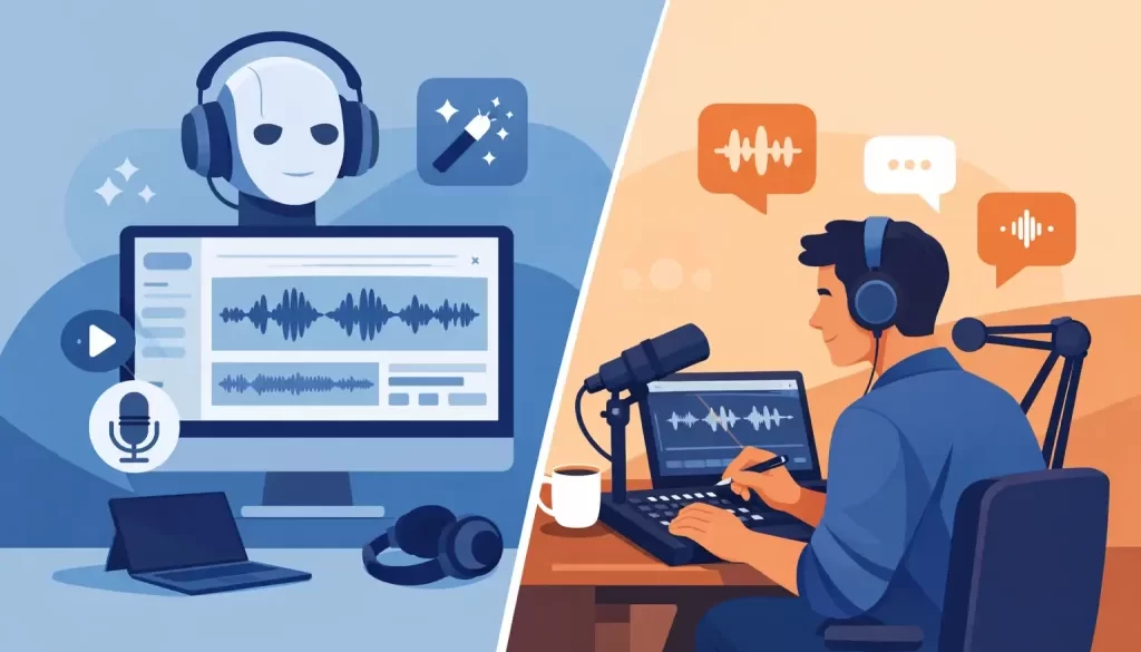 Descript vs Human Podcast Editor