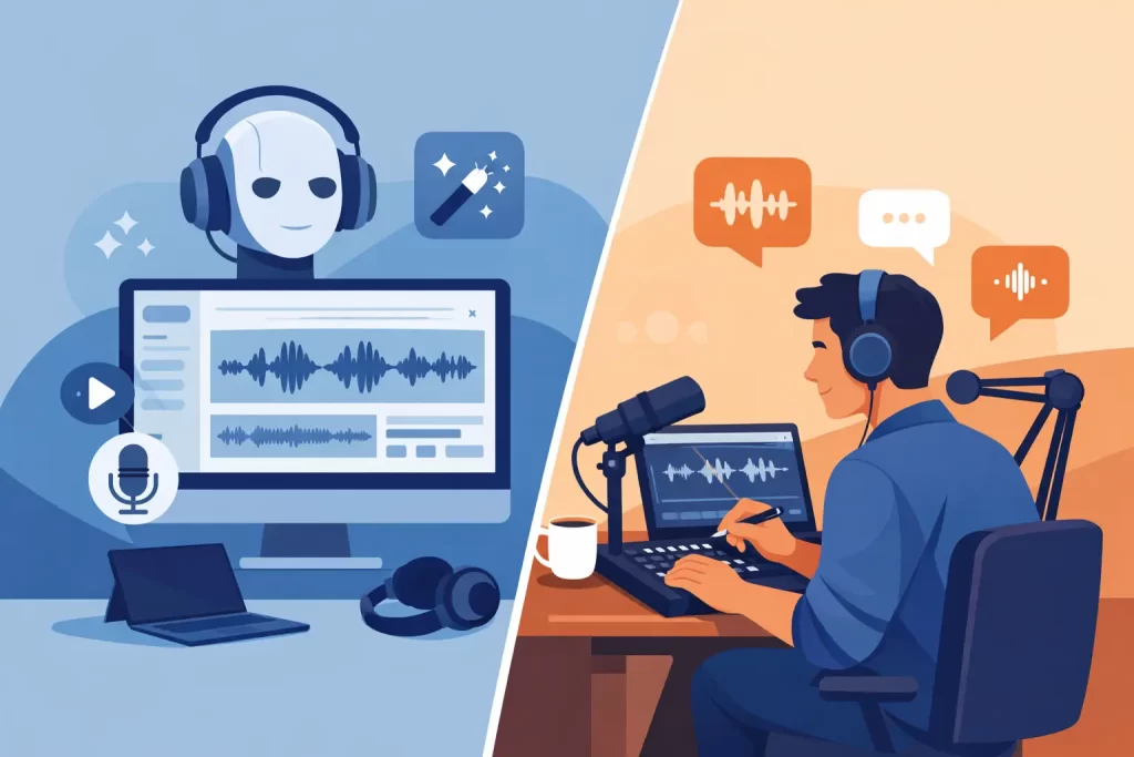 Descript vs Human Podcast Editor