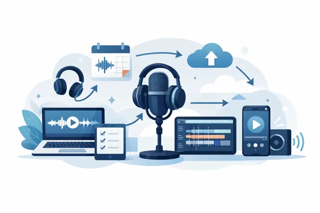 Podcast Workflow for Weekly Publishing