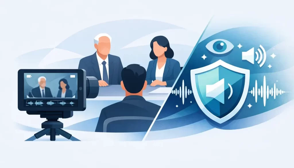 Deposition Recording Enhancement That Protects Clarity