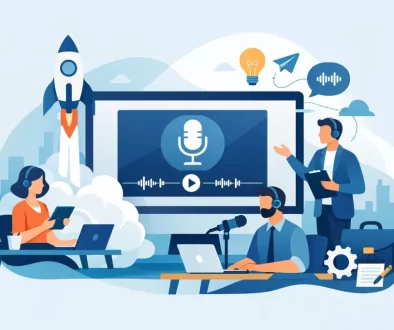Podcast launch support for businesses
